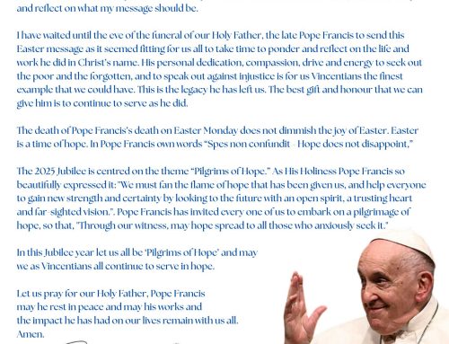 Easter Message from Our National President